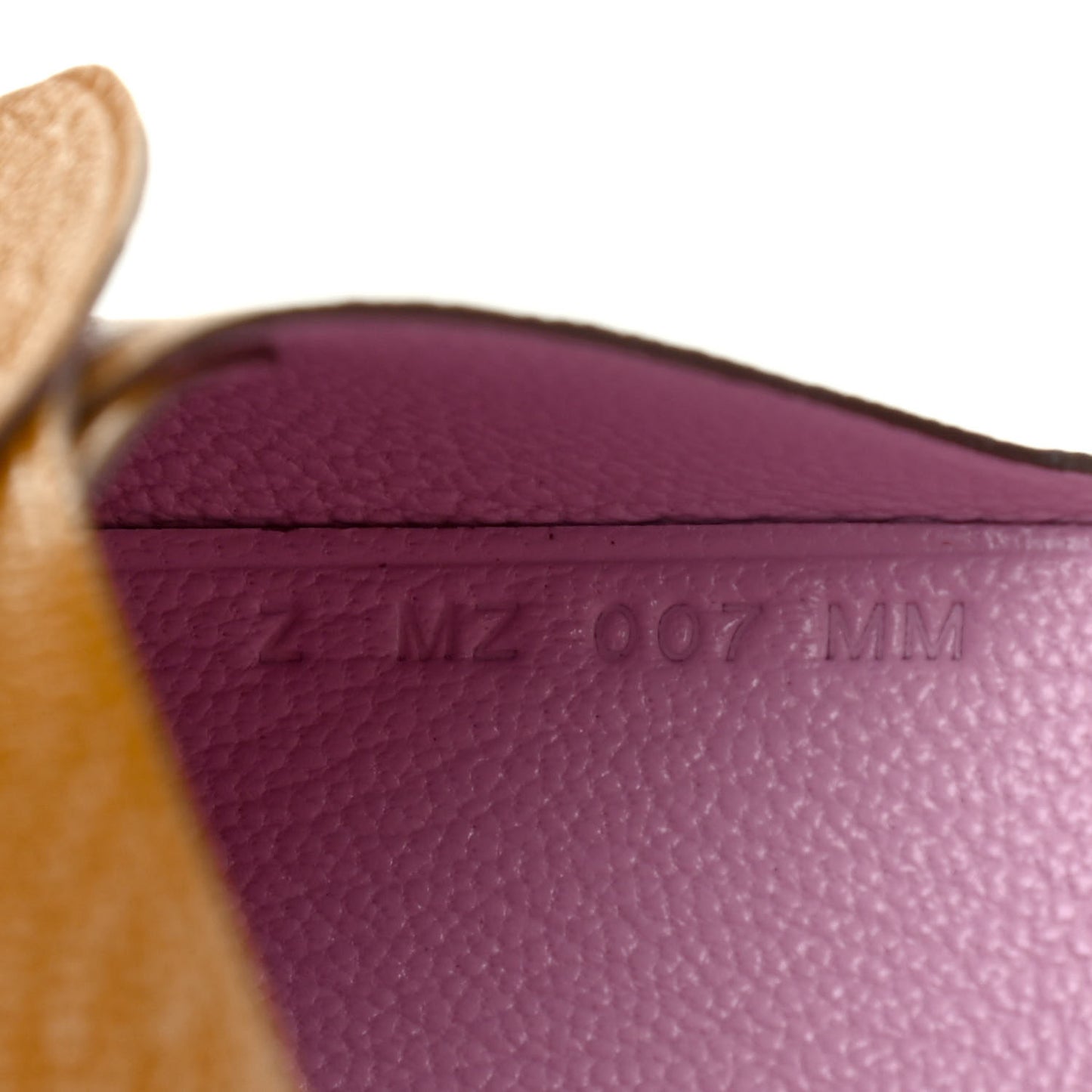 Chevre Mysore Verso Calvi Duo Card Case Caramel Mauve Sylvestre