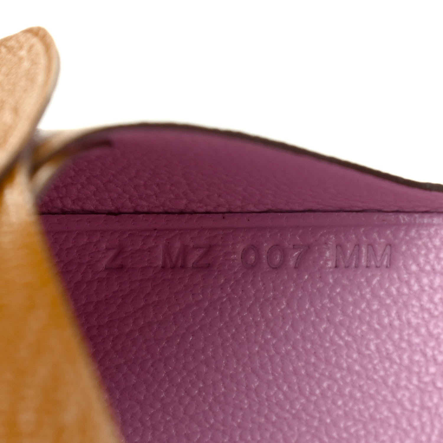 Hermes Chevre Mysore Verso Calvi Duo Card Case Caramel Mauve Sylvestre 7 of 7