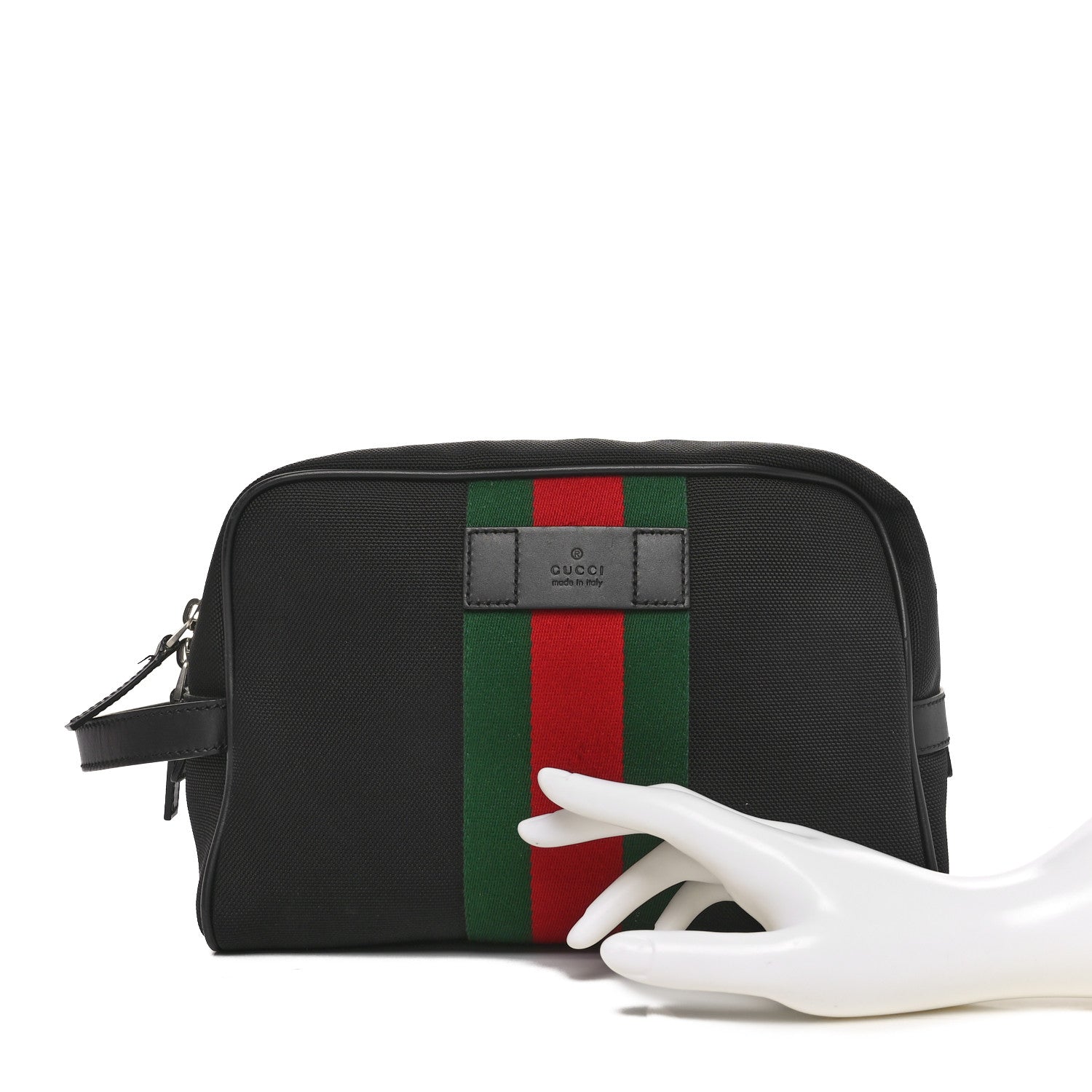 Gucci Techno Canvas Web Toiletry Case Black 2 of 10