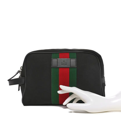 Gucci Techno Canvas Web Toiletry Case Black 2 of 10
