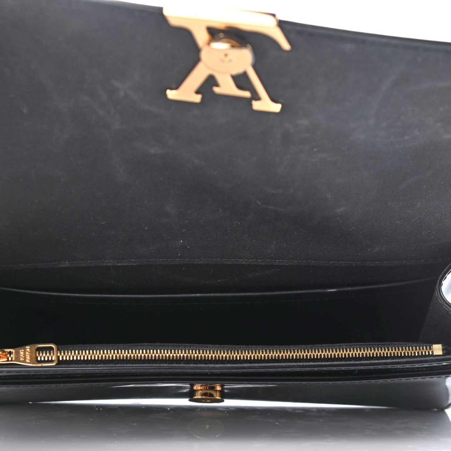 Patent Louise EW Clutch Black