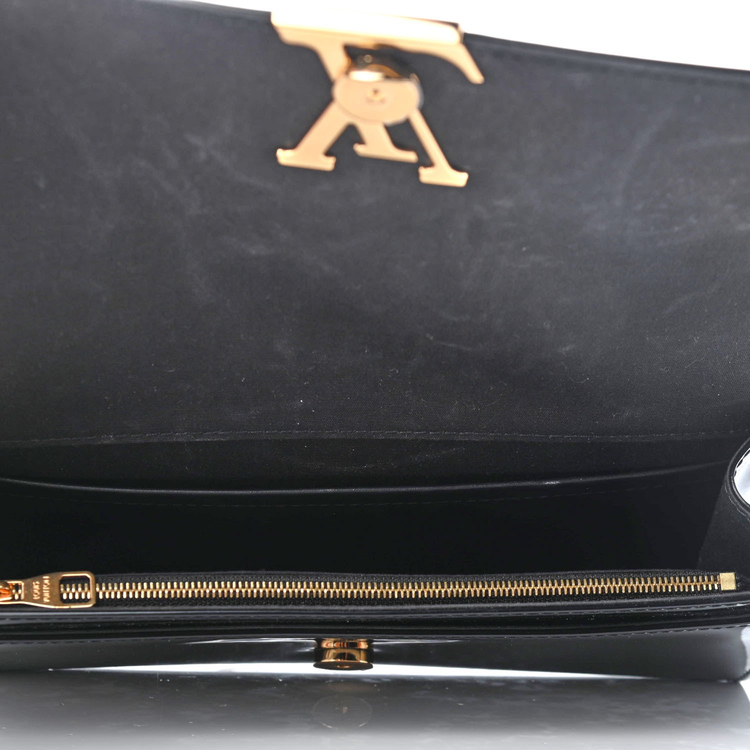 Louis Vuitton Patent Louise EW Clutch Black 5 of 7