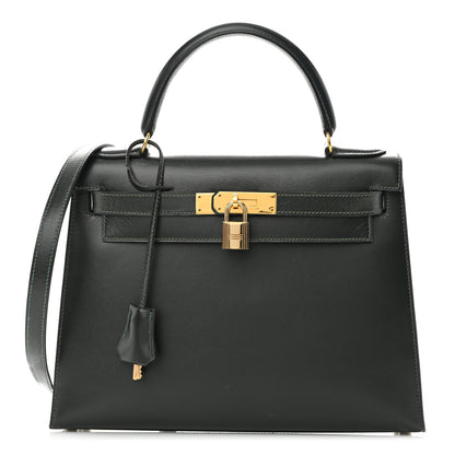 Hermes Box Kelly Sellier 28 Vert Fonce 1 of 25