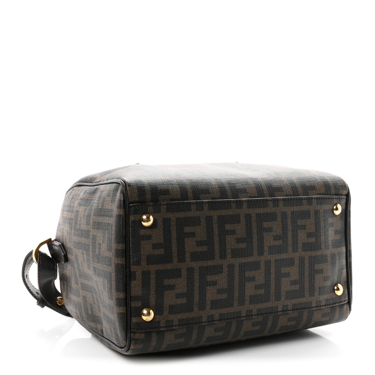 Zucca Cuoio Lucido Mini Boston Satchel Tobacco Moro
