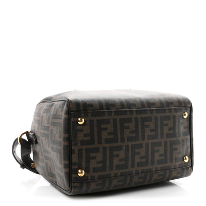Fendi Zucca Cuoio Lucido Mini Boston Satchel Tobacco Moro 4 of 12
