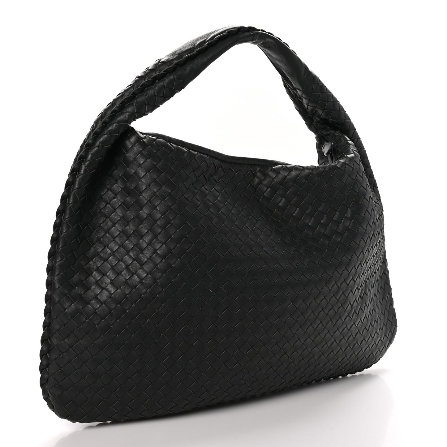 Nappa Intrecciato Large Veneta Hobo Grey