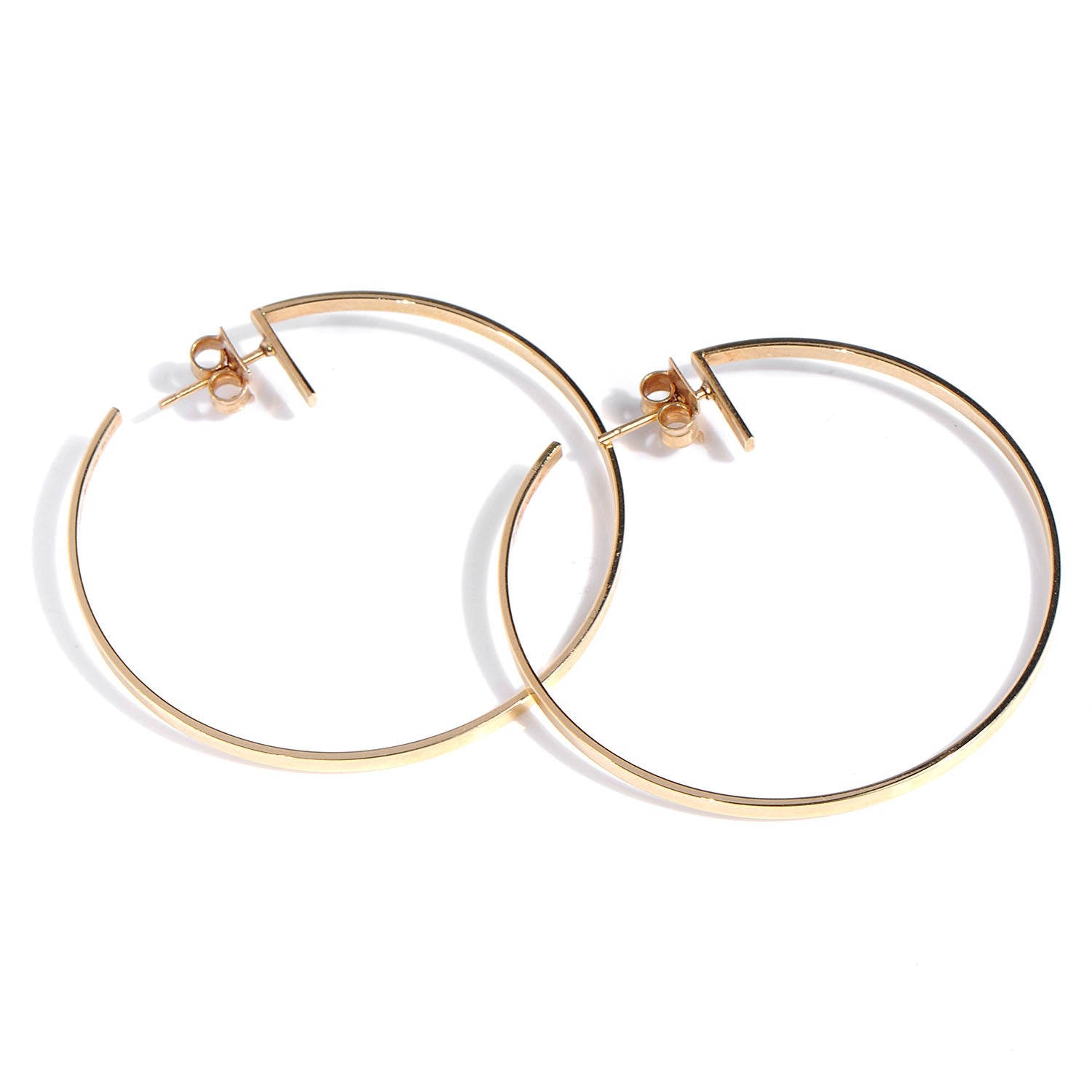 Gucci 18K Rose Gold G Hoop Earrings 1 of 5