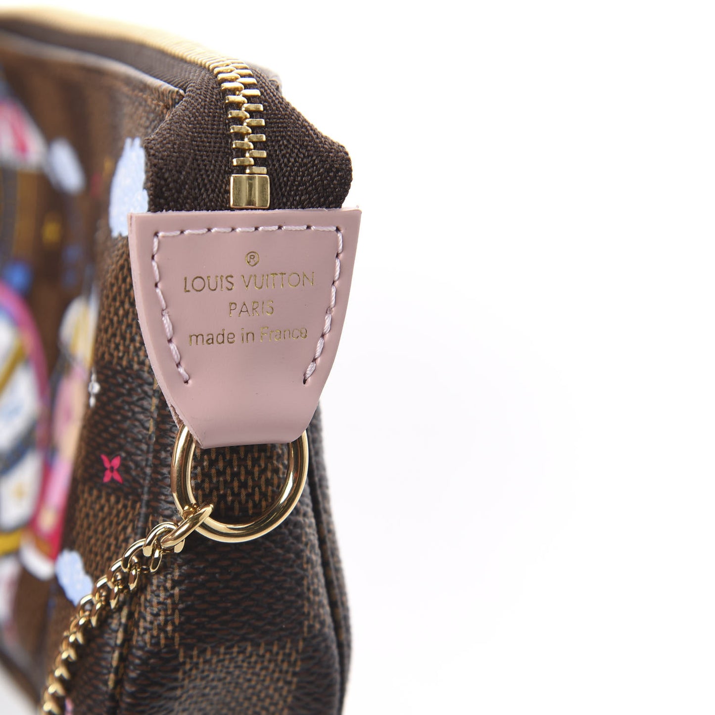 Damier Ebene 2020 Christmas Animation Big Wheel Mini Pochette Accessories Rose Ballerine
