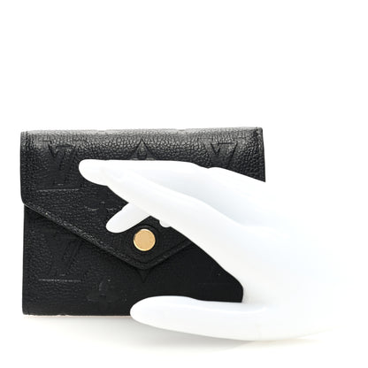 Louis Vuitton Empreinte Victorine Wallet Black 2 of 6