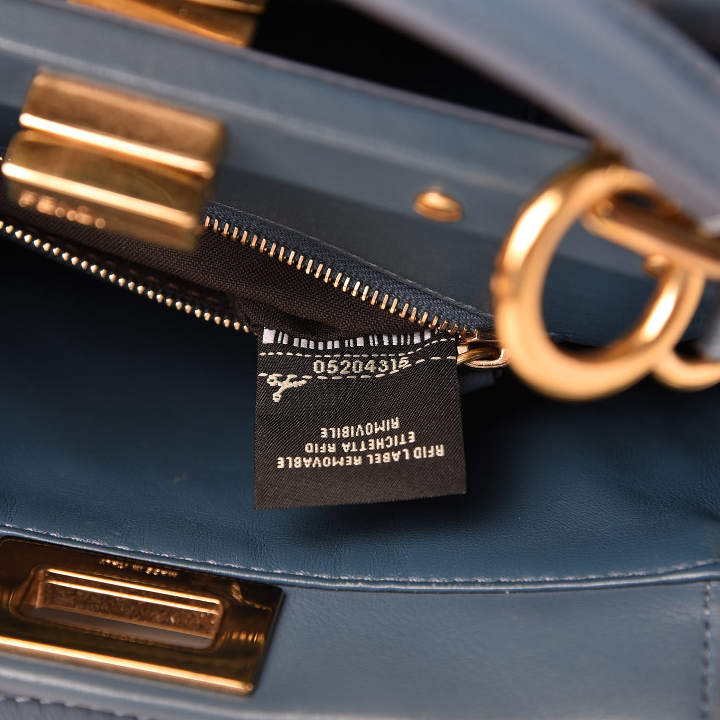 Nappa Mini Peekaboo Iconic Satchel Blue
