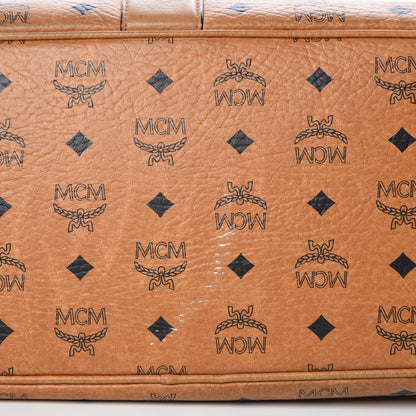 MCM Visetos Medium Liz Reversible Shopper Tote Cognac 12 of 16