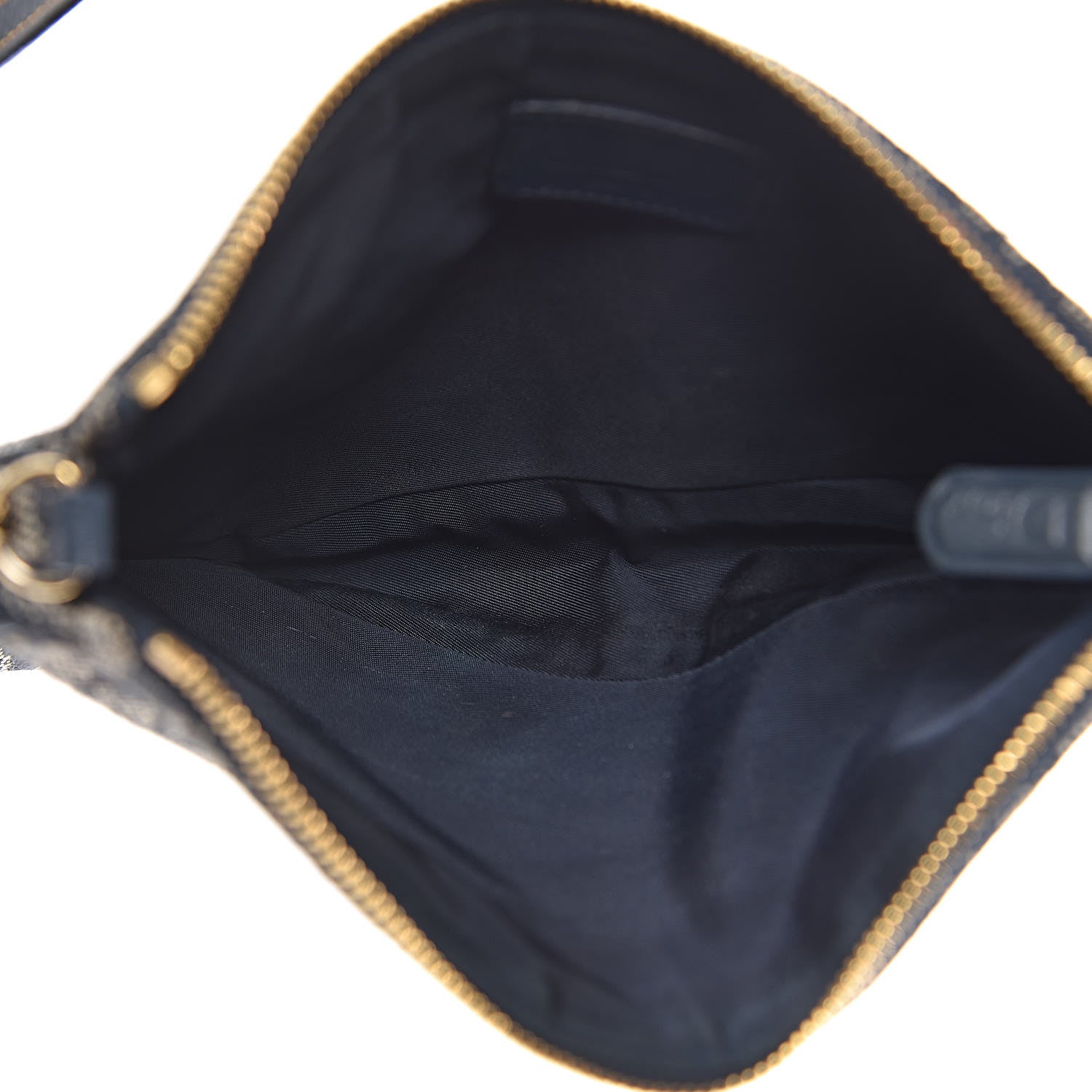 Christian Dior Monogram Mini Saddle Pochette Navy 5 of 12