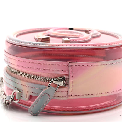 Chanel PVC Lambskin Filigree Round Clutch With Chain Pink 9 of 11