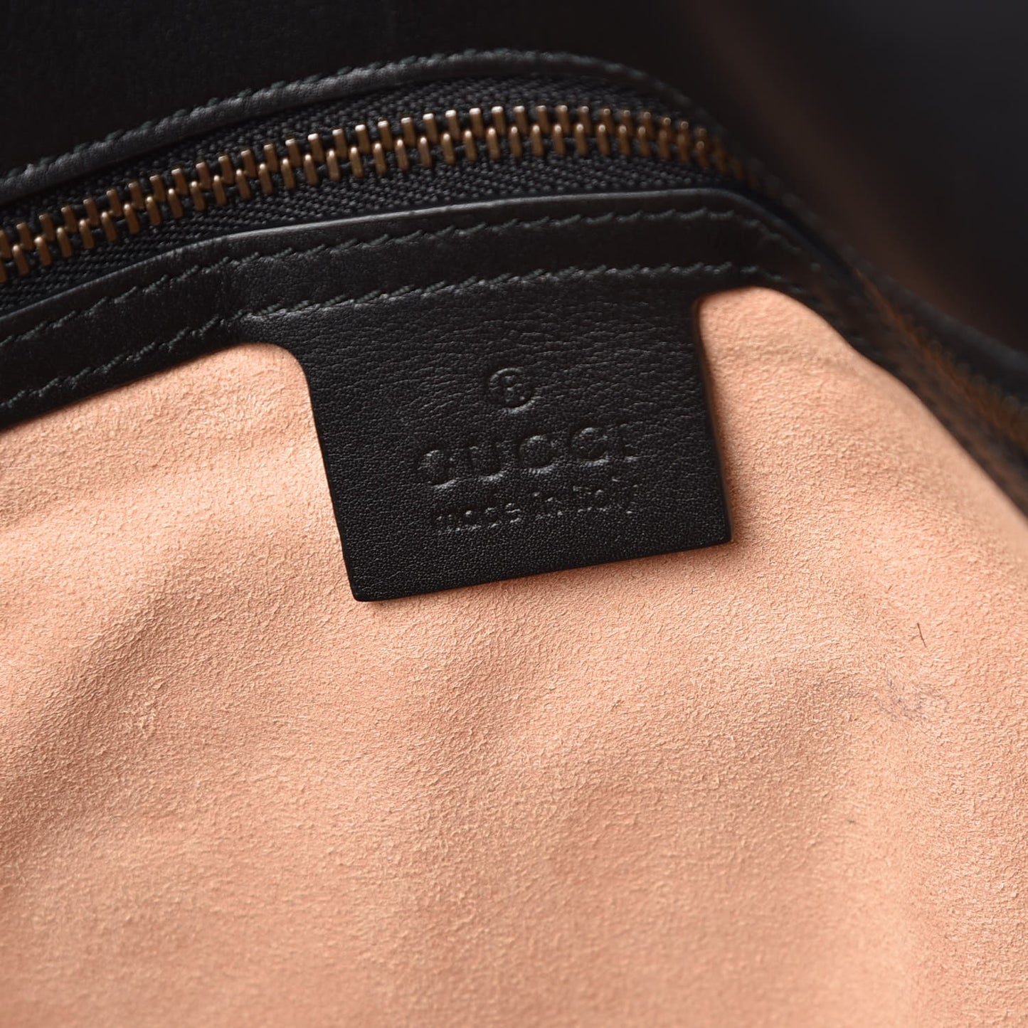 Calfskin Matelasse Medium GG Marmont Shoulder Bag Black