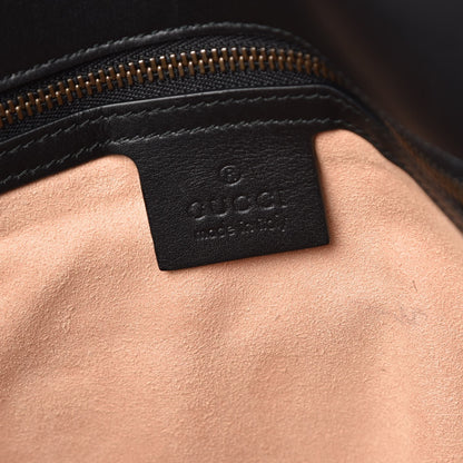 Gucci Calfskin Matelasse Medium GG Marmont Shoulder Bag Black 6 of 10