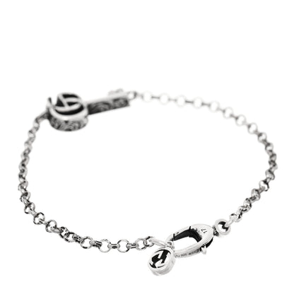 Gucci Sterling Silver Double G Key Bracelet 2 of 5