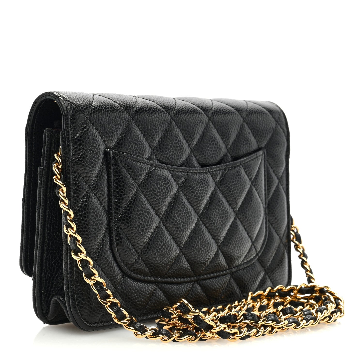 Chanel Caviar Quilted Wallet on Chain WOC Black 3 of 11