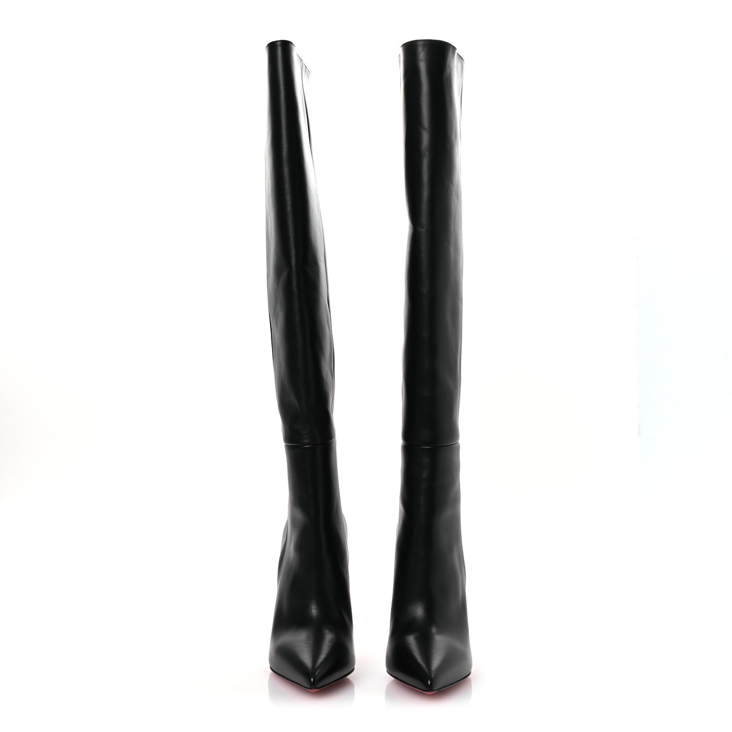 Christian Louboutin Calfksin Astrilarge Botta Knee Boots 39.5 Black 3 of 10