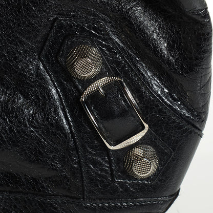 Balenciaga Chevre Giant 21 Silver Hardware Day Hobo Black 7 of 12