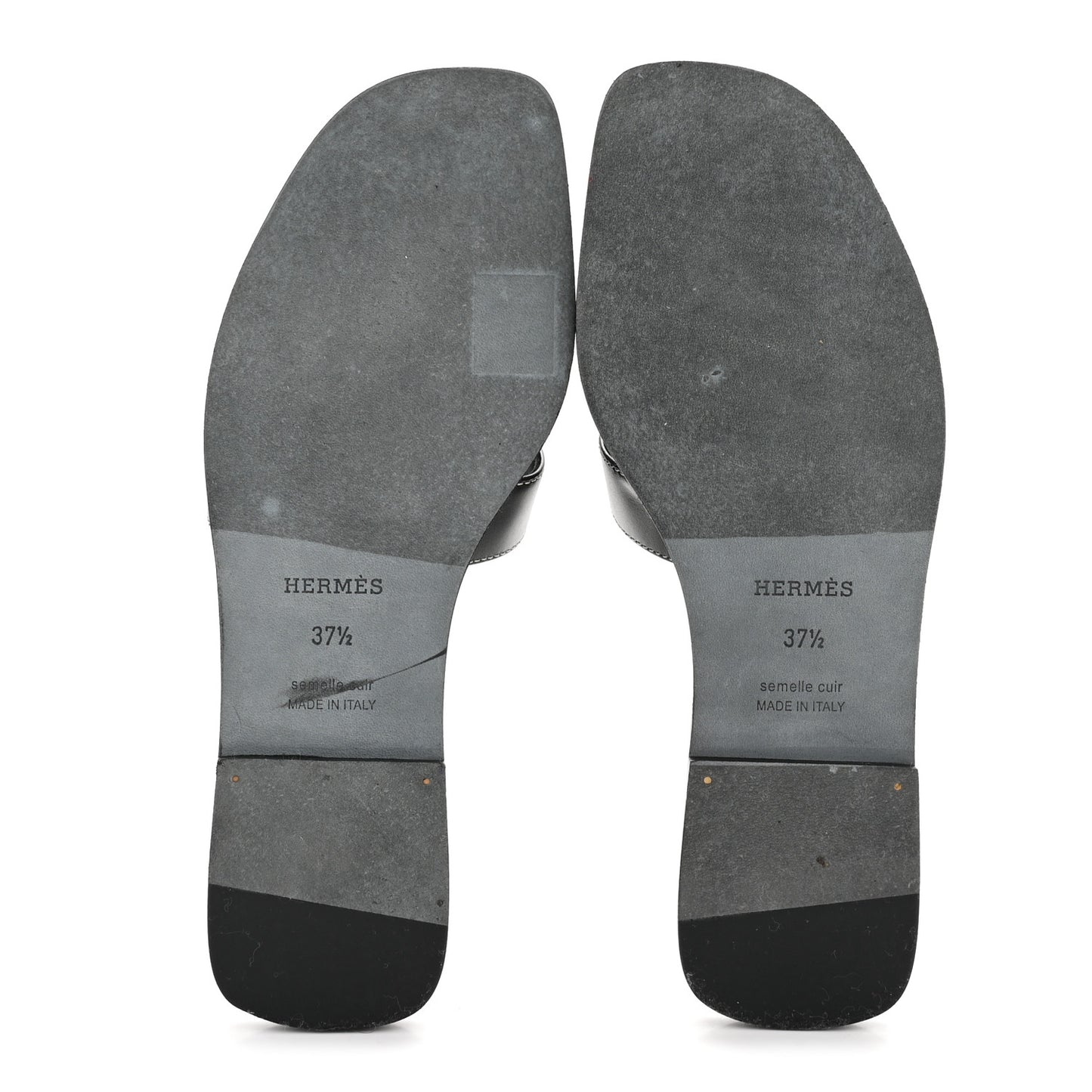 Box Calfskin Oran Sandals 37.5 Black