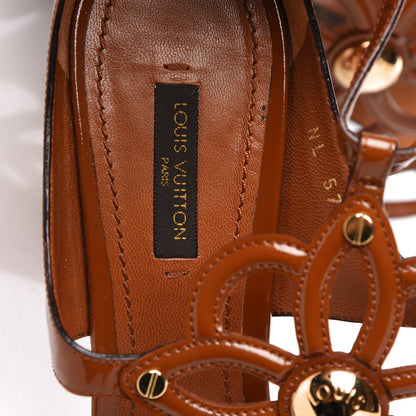 Louis Vuitton Patent Pump 38.5 Brown 7 of 9