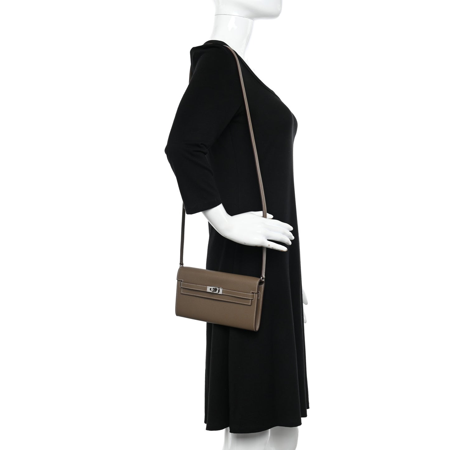 Epsom Kelly Wallet To Go Etoupe