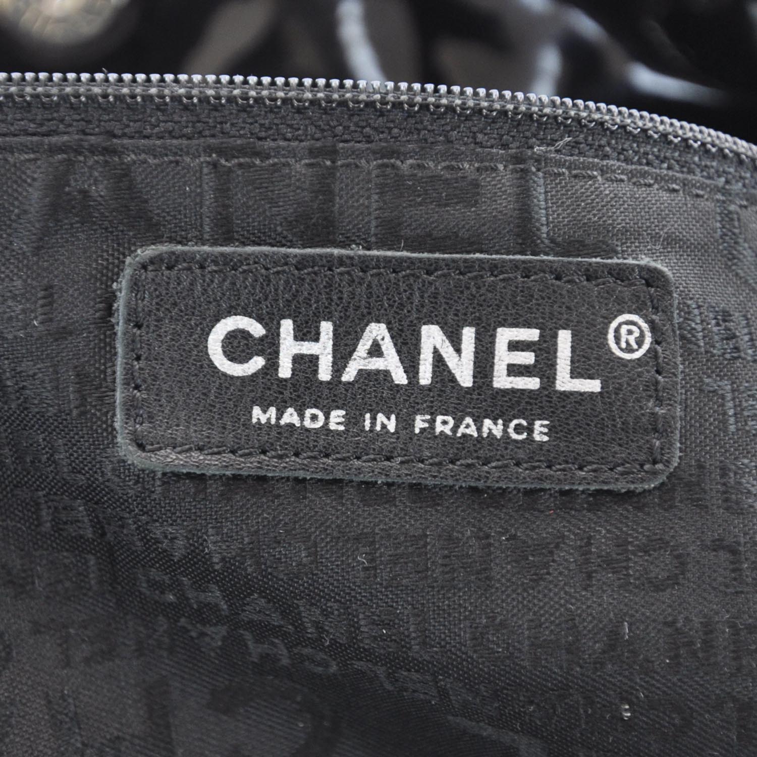 Chanel Vinyl XL Coco Cabas Black 9 of 11