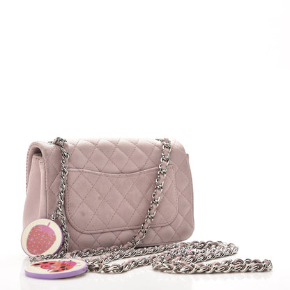 Chanel Lambskin Quilted Ladybug Extra Mini Flap Lavender 3 of 10