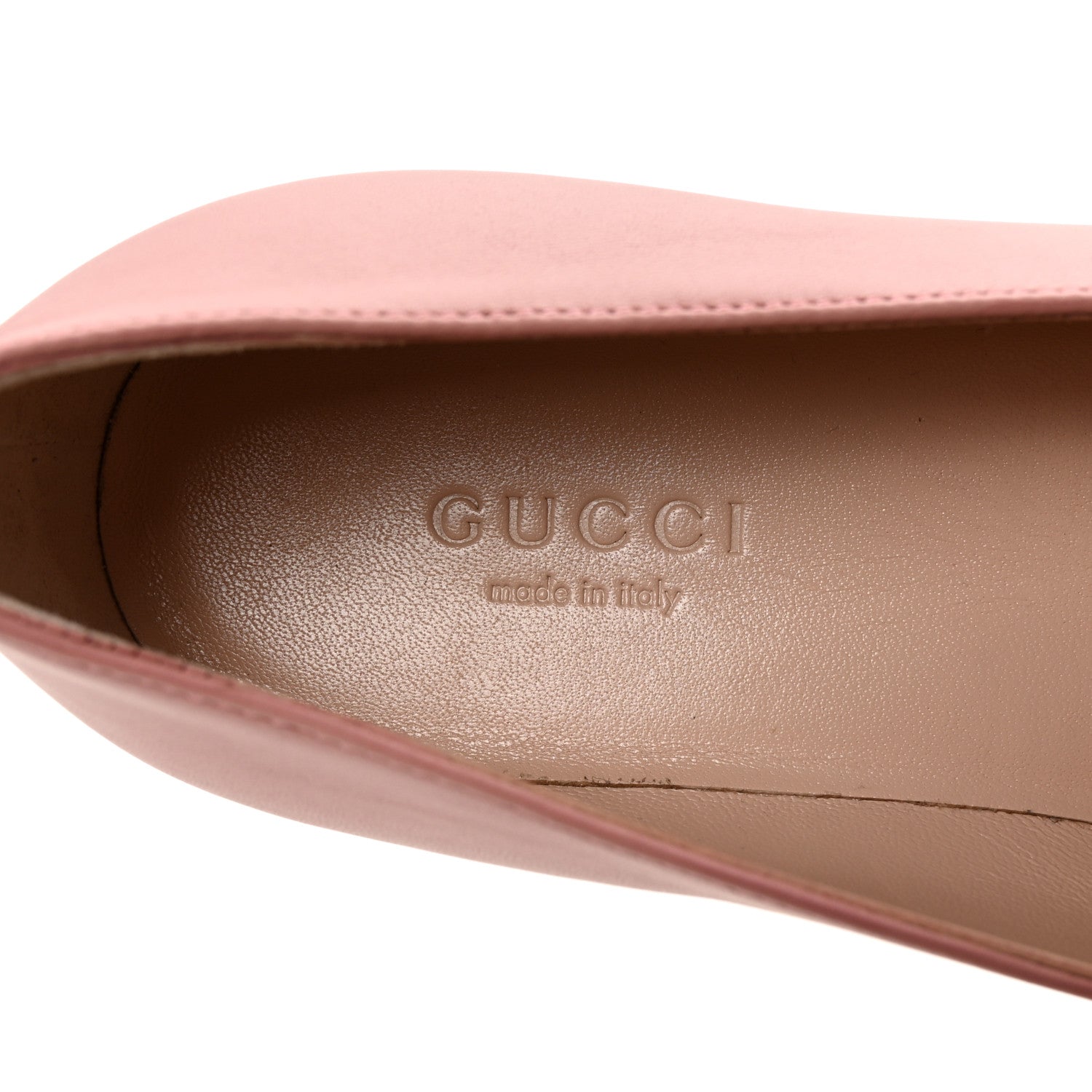 Gucci Calfskin Horsebit Loafers 35.5 Soft Pink 8 of 10