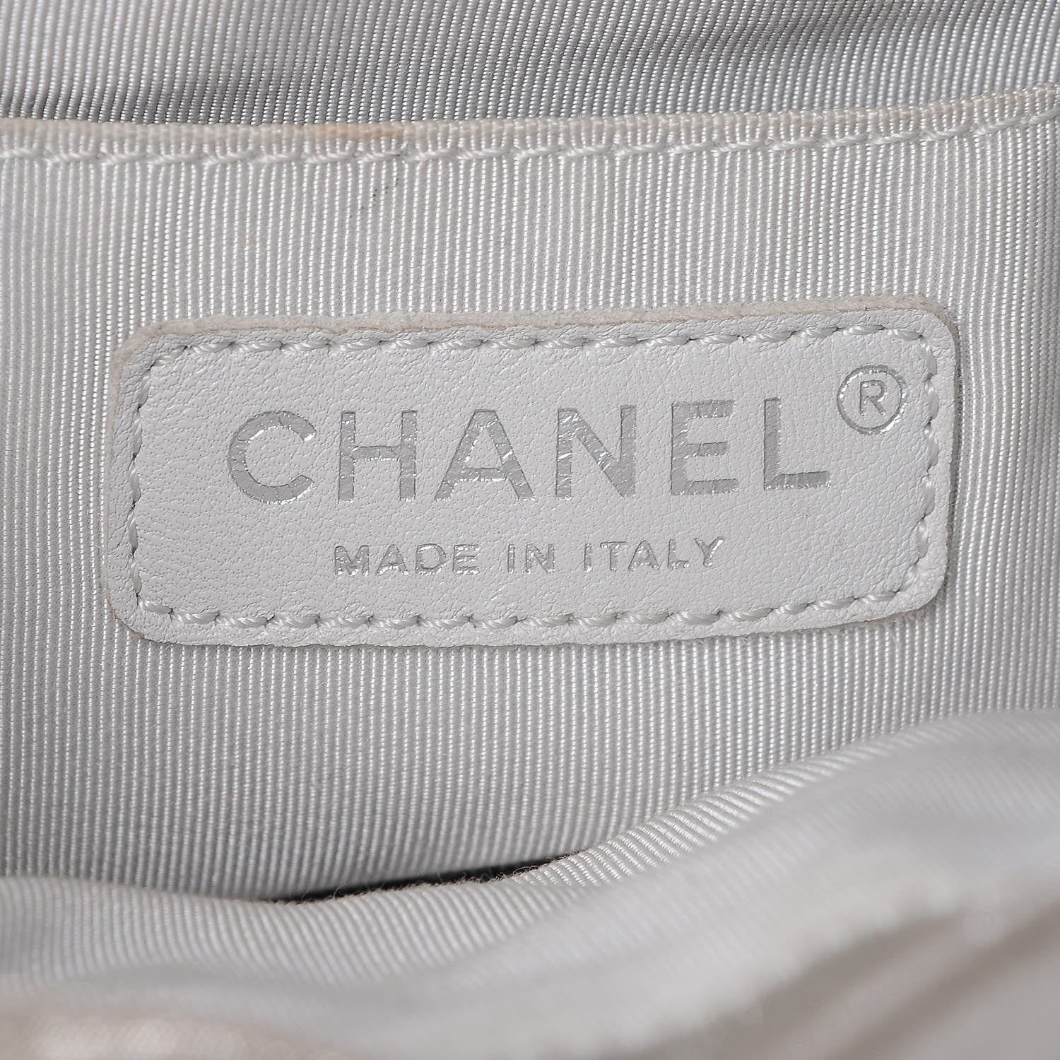 Chanel Metallic Calfskin Chevron Quilted Small Urban Spirit Backpack Silver 6 of 7