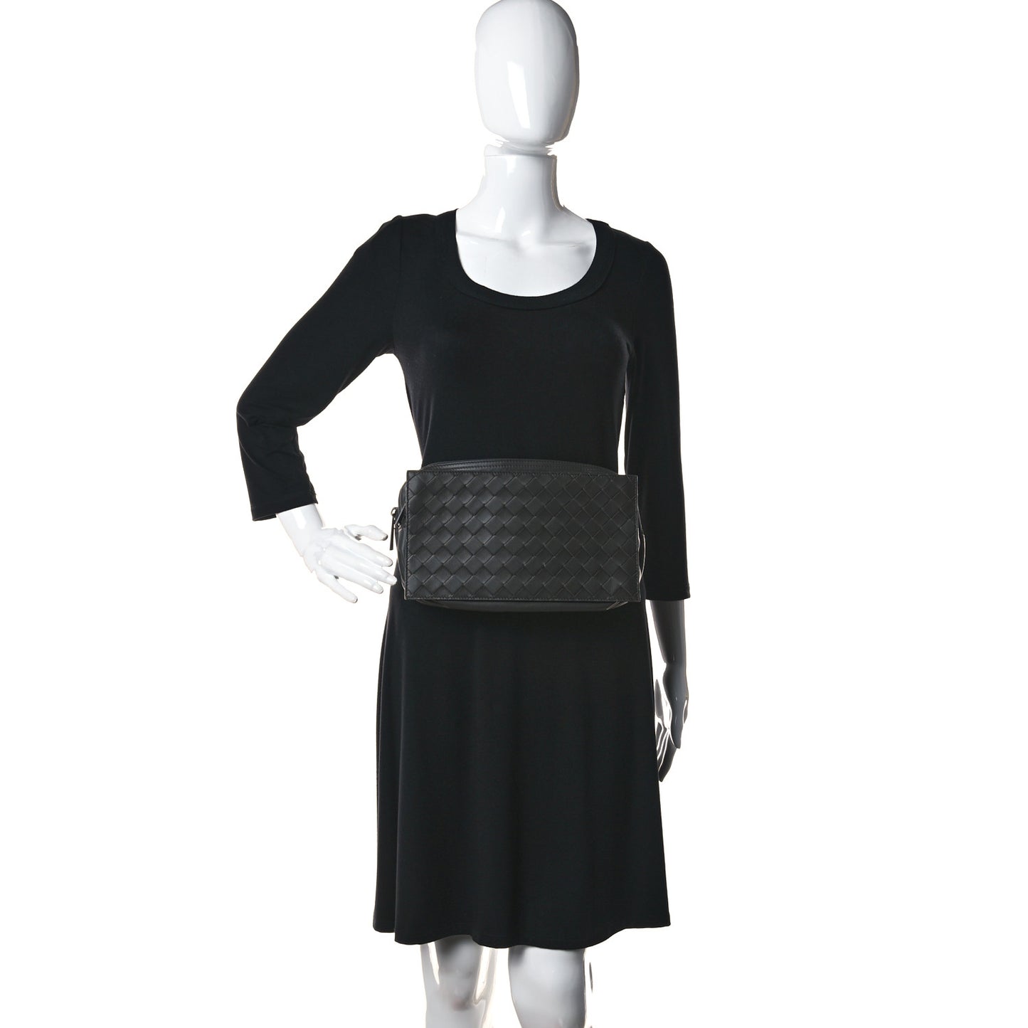 Nappa Intrecciato Belt Bag Lead