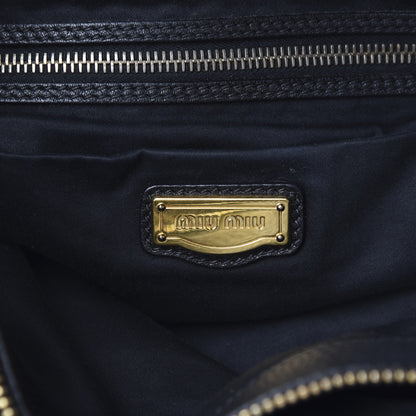 Miu Miu Vitello Daino Tote Black 7 of 16