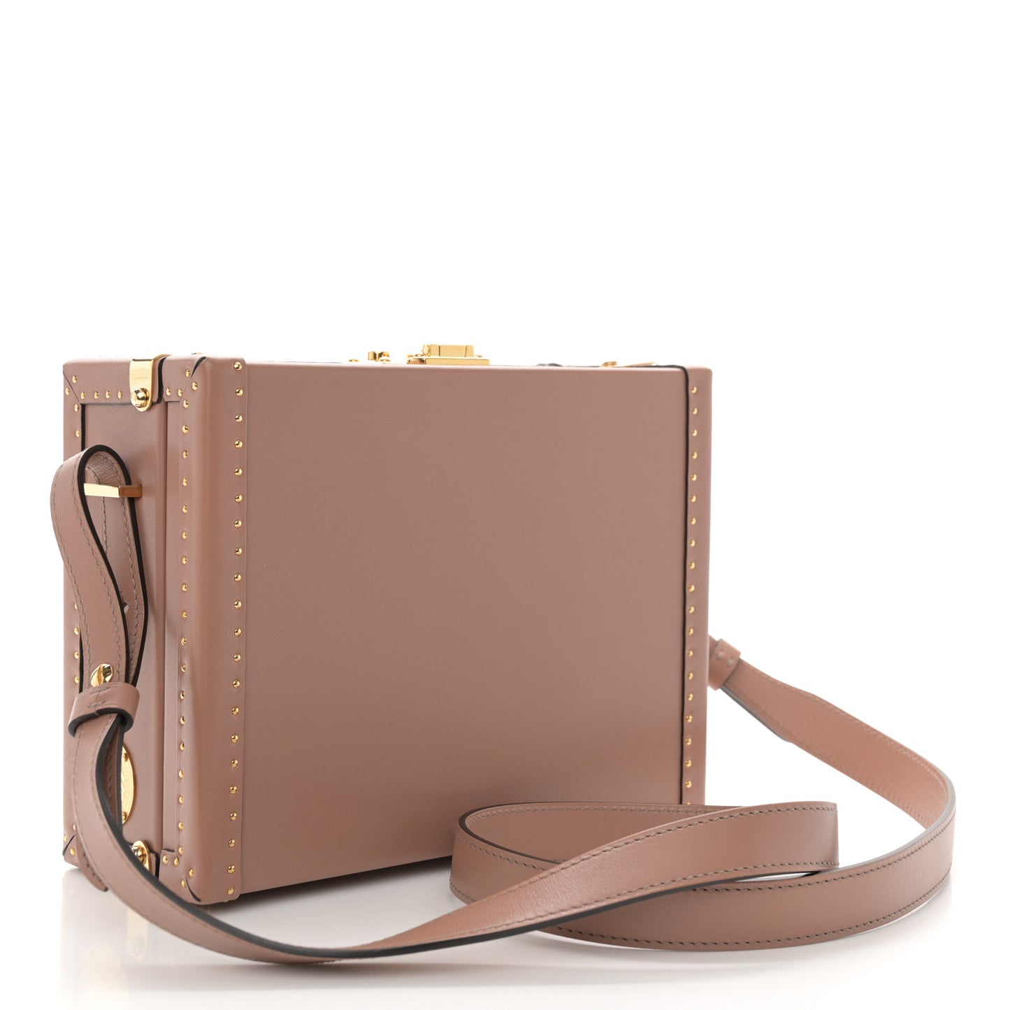 Box Calfskin Mini Limousine Box Bag Deserts Rose