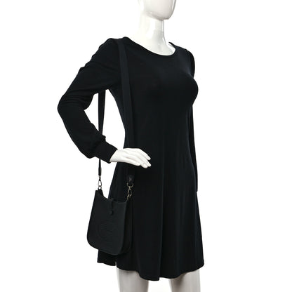 Hermes Taurillon Clemence Evelyne TPM Black 2 of 9