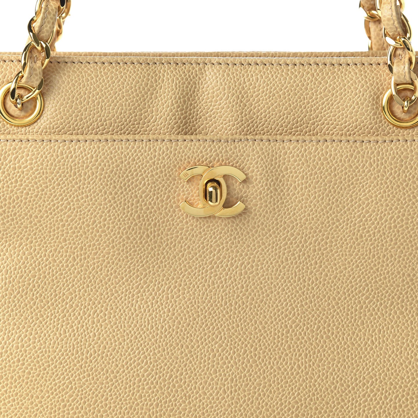 Caviar Shoulder Bag Beige