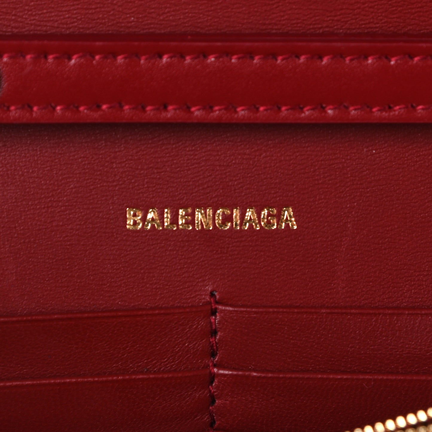 Shiny Box Calfskin Hourglass Chain Bag Bright Red