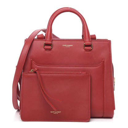 Saint Laurent Smooth Calfskin Small East Side Tote Rouge Eros 1 of 13