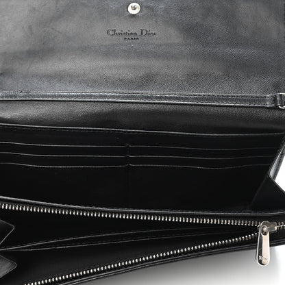Christian Dior Lambskin Cannage Lady Dior Rendezvous Wallet On Chain Black 4 of 4