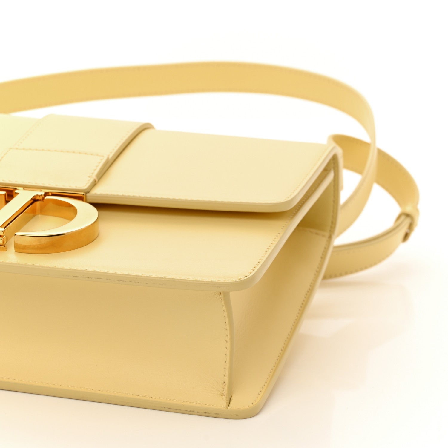 Christian Dior Calfskin 30 Montaigne Flap Bag Yellow 9 of 9