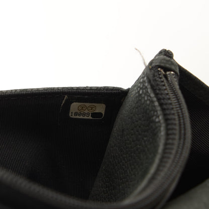 Chanel Iridescent Caviar Quilted Wallet on Chain WOC Black 7 of 7
