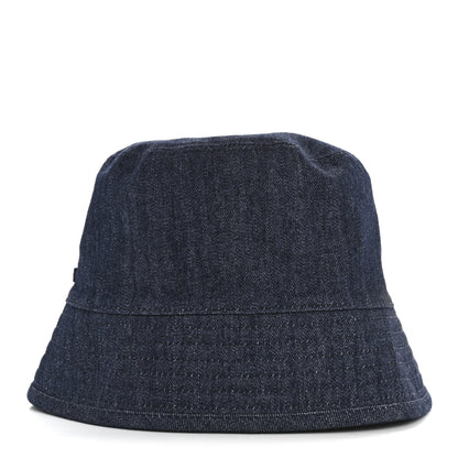 Prada Denim Re-Nylon Reversible M Bucket Hat Blue Black 7 of 12