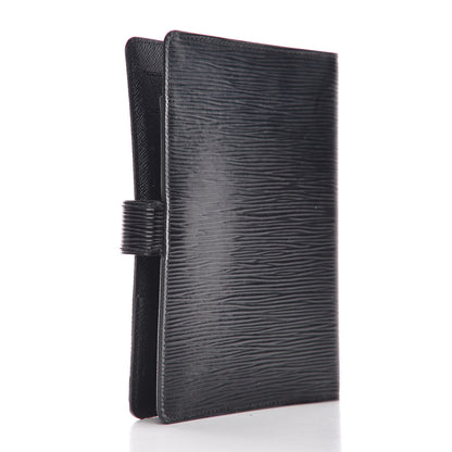 Louis Vuitton Epi Medium Ring Agenda Cover Black 3 of 7