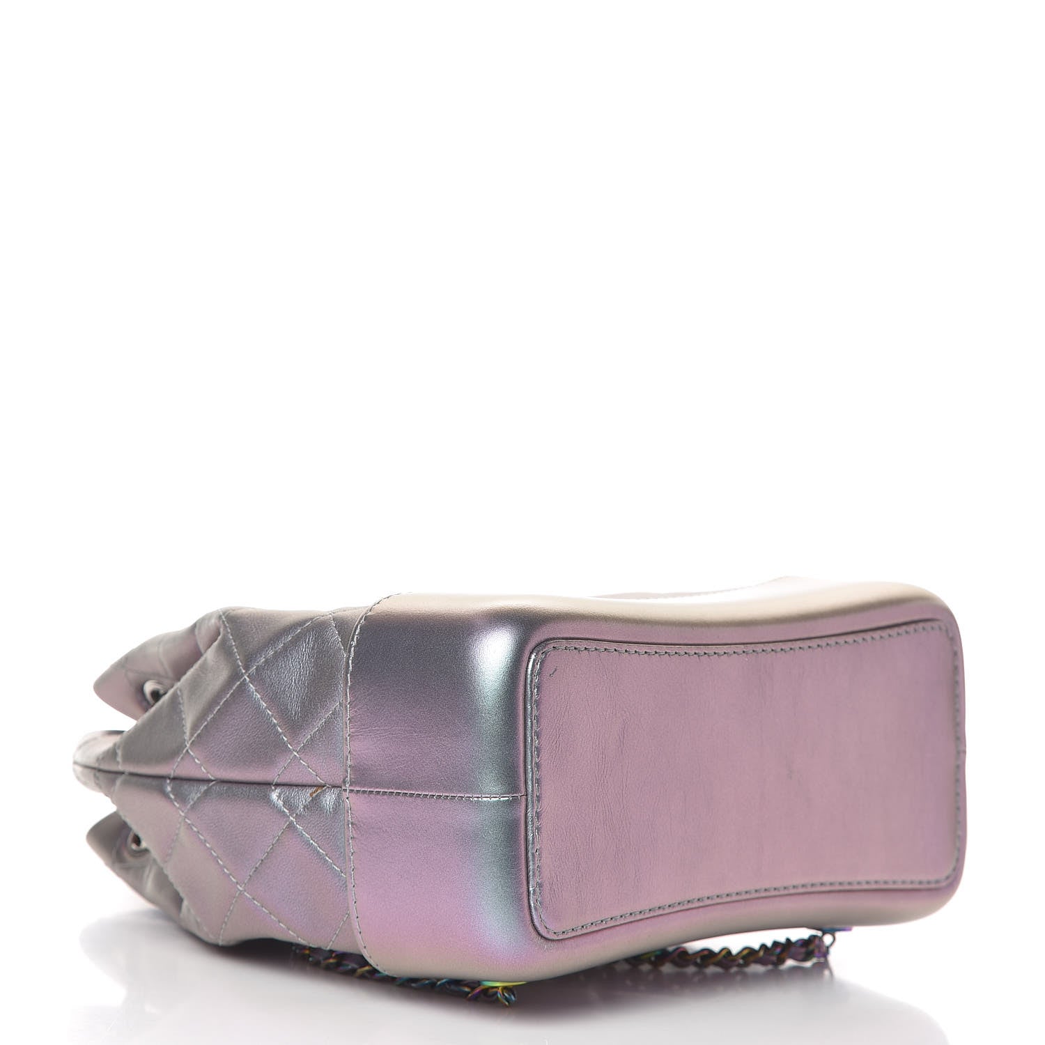 Chanel Iridescent Lambskin Calfskin Small Quilted Gabrielle Backpack Light Purple 4 of 12