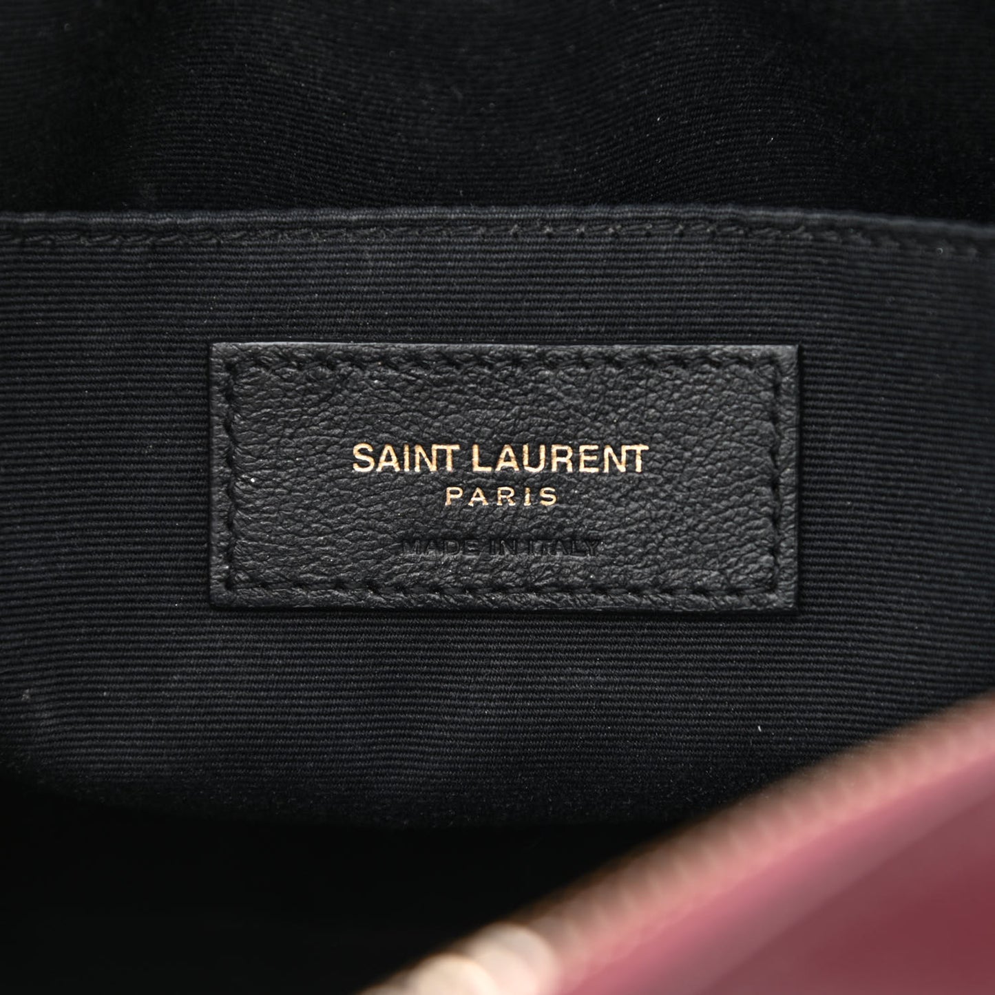 Calfskin Matelasse Monogram Lou Camera Bag Dark Legion Red