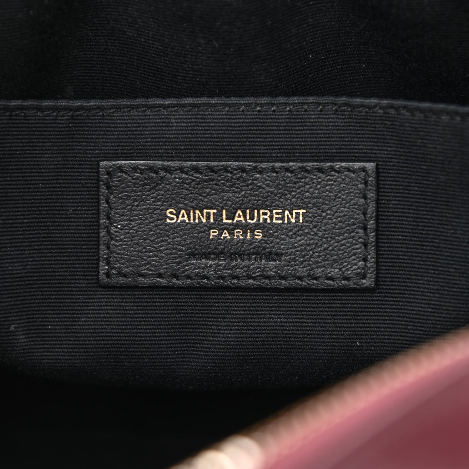 Saint Laurent Calfskin Matelasse Monogram Lou Camera Bag Dark Legion Red 6 of 10