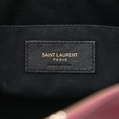 Saint Laurent Calfskin Matelasse Monogram Lou Camera Bag Dark Legion Red 6 of 10