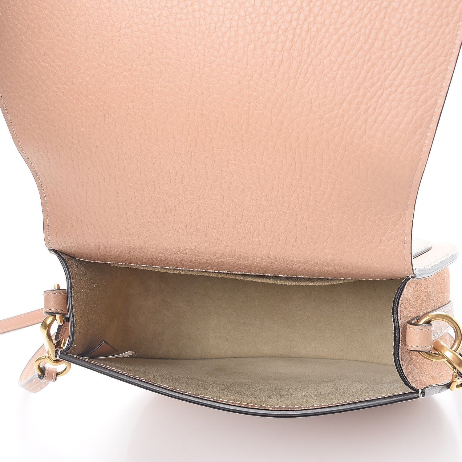 Chloe Calfskin Suede Medium Nile Bracelet Bag Biscotti Beige 5 of 7