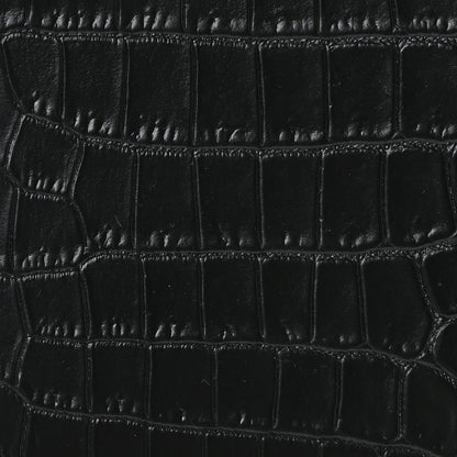 Saint Laurent Calfskin Crocodile Embossed Baby Sac De Jour Black 8 of 10