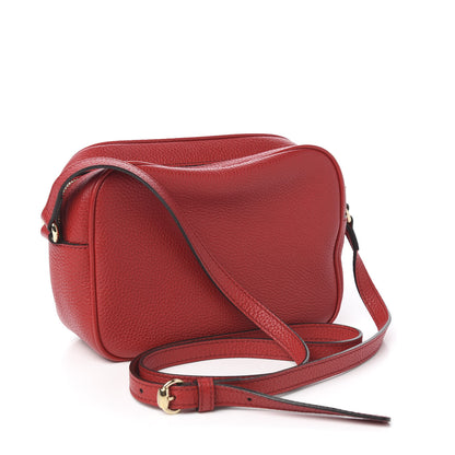 Gucci Pebbled Calfskin Small Soho Disco Bag Tabasco Red 2 of 9