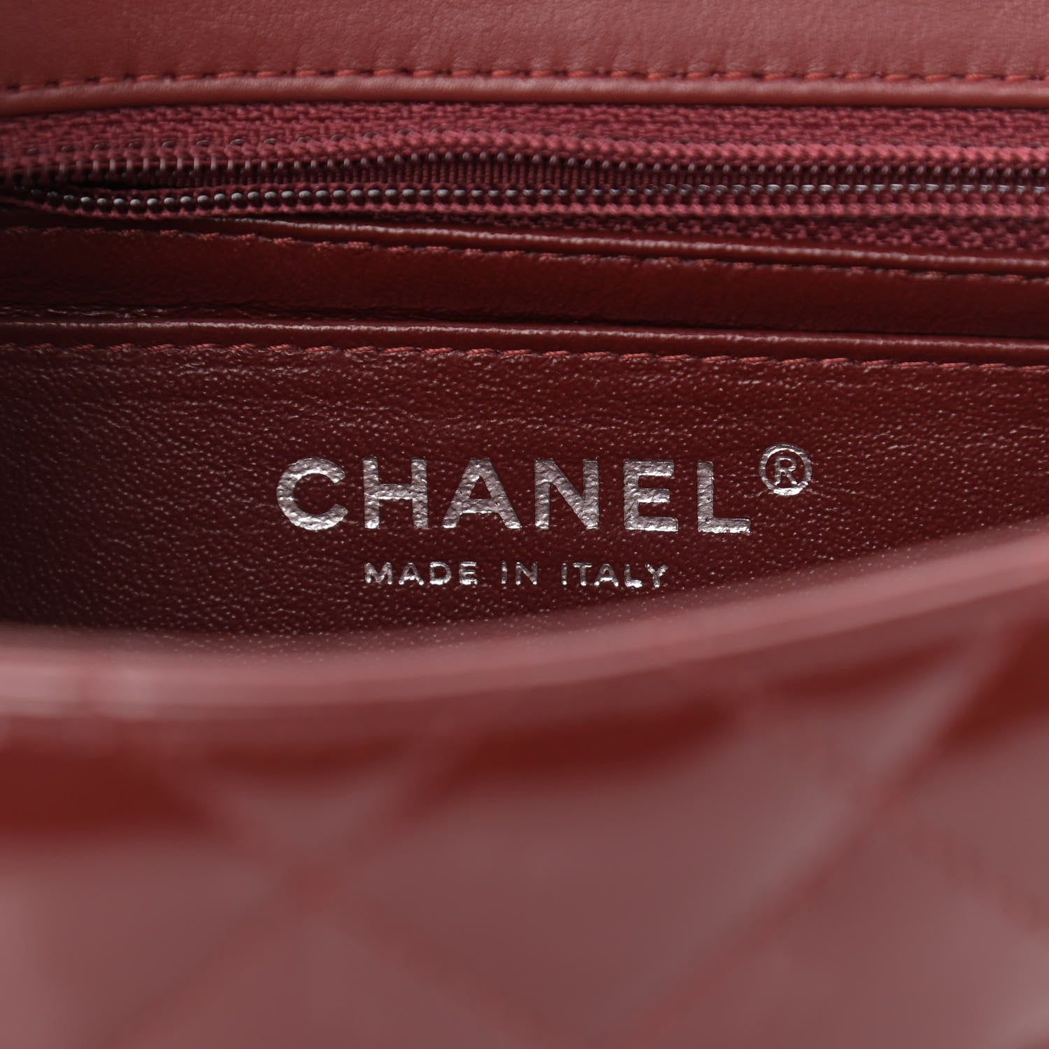 Chanel Patent Quilted Mini Square Flap Red 5 of 8